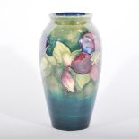 A Moorcroft ovoid vase in the Clematis design,19cm.
