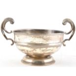 An Edwardian presentation silver rose bowl,