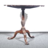 A Georgian mahogany tripod table