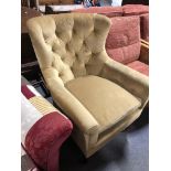 A Victorian easy chair,