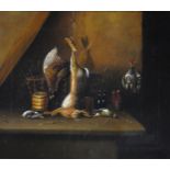 Continental School, 19th Century, Still lifes with dead game,