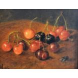 A* H* , Still life of cherries,