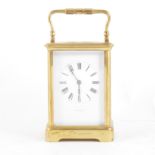 French brass cased carriage clock