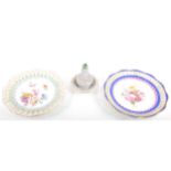 Two Meissen porcelain cabinet plates,