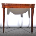 George III mahogany card table