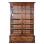 A Victorian mahogany glazed display cabinet