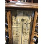 An oak cased Admiral Fitzroy barometer,