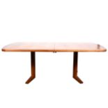 An extending 'Marlow' teak dining table, designed by Martin Hall for Gordon