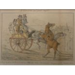 Henry Alken, Six humorous carriage scenes, titled respectively A Tandem Not