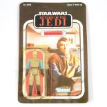 Star Wars figure General Madine, Kenner, sealed in original Return of the Jedi blister pack box,