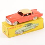 French Dinky Toys; no.24Y Studebaker Commander, two-tone orange and cream body, silver ridged hubs,