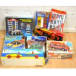 Vintage toys; including Car Park 'N' Service Station etc