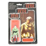 Star Wars figure Princess Leia Organa (in combat poncho), Palitoy, sealed in original tri-logo