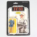 Star Wars figure Han Solo (Hoth Outfit), Palitoy, sealed in original Return of the Jedi blister