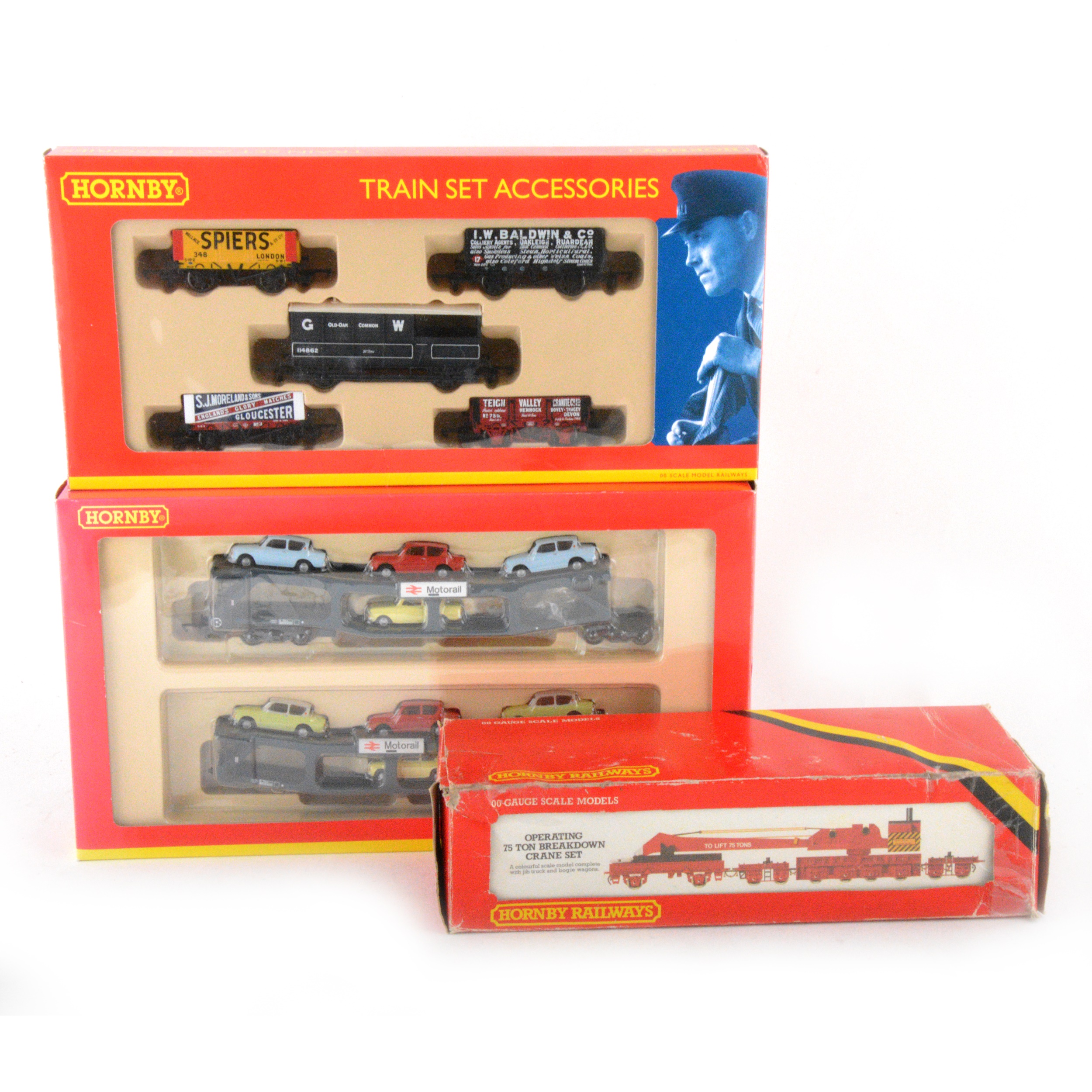 Hornby OO gauge model railway wagon sets; R6290 R697 R739