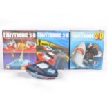 Tomy Tronic 3D; three electronic games including Sky Attack, Shark Attack, and Thunder Turbo, all