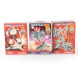 Robo Manchine by Bandai; three transforming toys, boxed