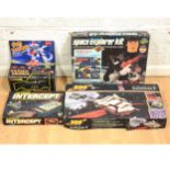 Vintage Games; four including Space Defender - battery operated etc