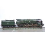 A 3.5 inch gauge live steam locomotive; 4-6-2 BR green, 'Vulcan', with tender, no.70024, 132cm full