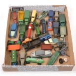 A tray of loose die-cast models; including examples by Dinky, Taylor & Barrett