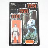 Star Wars figure AT-ST driver, Palitoy, sealed in original tri-logo Return of the Jedi blister pack