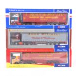 Modern Corgi model lorries; thirteen including CC11902 ERF Curtainside 'Castle Cement' etc