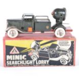 Tri-ang Line Bros Minic tin-plate Searchlight Lorry, with bulb and original card box.