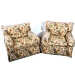 Pair of Laura Ashley easy chairs,