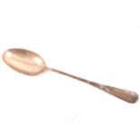 A large modern silver basting spoon by A Haviland-Nye, London 2001