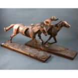 Mary Milner Dickens - a number of sculpture moulds and fragments of horse-related sculptures