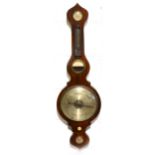 Victorian walnut barometer,