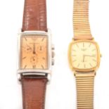 Emporio Armani and Longines - two gentleman's wrist watches.