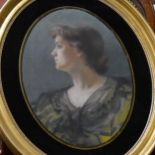 English School, early 19th Century, portrait head and shoulders of a lady,