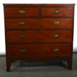 Victorian mahogany chest of drawers,