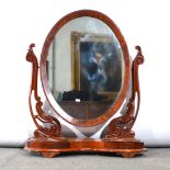 Victorian mahogany dressing table mirror,