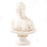 Victorian parian bust, Clytie