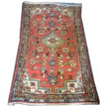 Persian patgern runner, and three mats