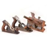 Tools and planes; including Stanley Bailey no.4, Record no.2 planes, other wooden planes, mallets,
