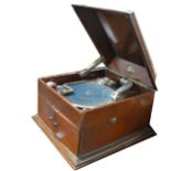 Dulcetoo gramphone, mahogany case