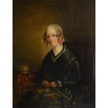 English School, 19th Century, portrait of a lady