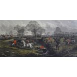 William Summers After John Sturgess, Fox-Hunting, a set of four coloured engravings,