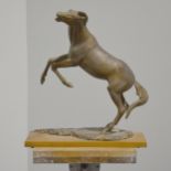 Mary Milner Dickens, - Rearing horse, a plaster sculpture