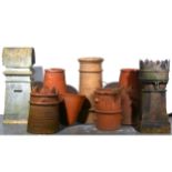 Chimney pots, various shapes. (7)