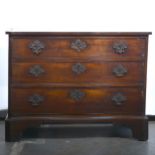 George III mahogany serpentine chest of drawers