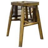 An elm and beechwood stool.