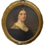 English School, late 19th Century, half length portrait of a lady,
