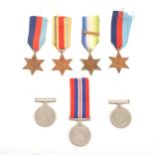 A collection of WWI medals.