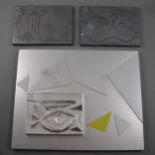 Mary Milner Dickens - Abstract panel, and two cast relief plaques