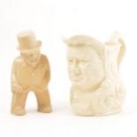 Churchill interest; figure and character jug