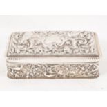 Victorian silver jewellery box